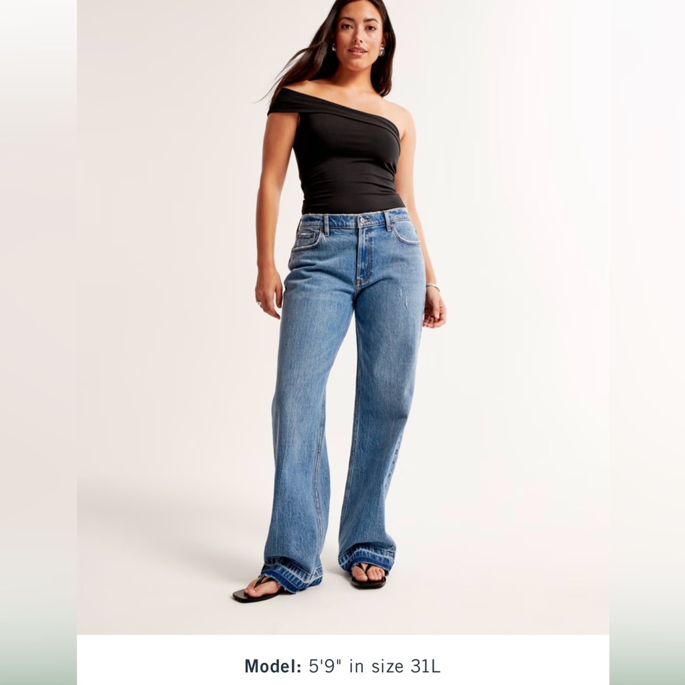 Abercrombie Low Rise Baggy Jean Curve Love